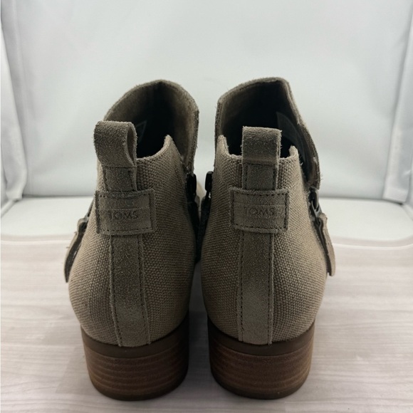 Toms Tan Ankle Booties with Suede Finish - Picture 2 of 5
